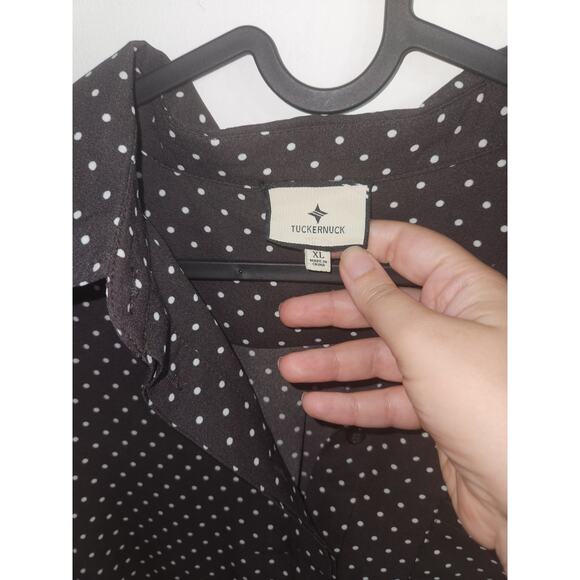 Tuckernuck Expresso Polka Dot Mini Dress - Picture 3 of 4